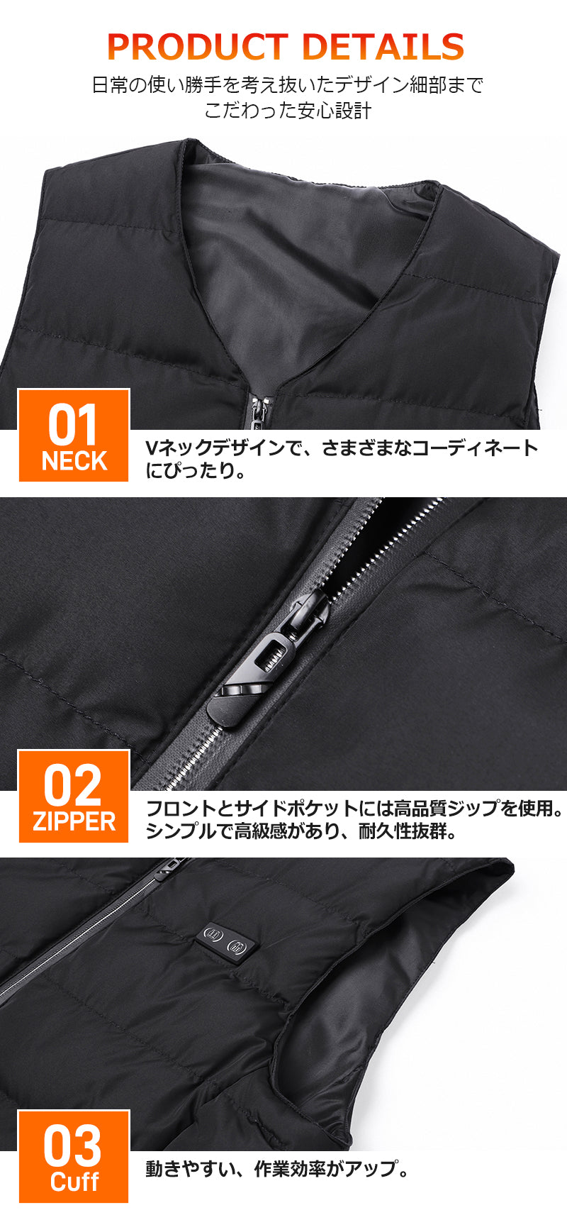 電熱ベスト 22枚ヒーター 35000mAhバッテリー ヒーターベスト 22800mAh バッテリー付き ヒートベスト モバイルバッテリー 冬 薄手 薄い ベスト ユニセックス メンズ レディース 防寒着 防寒ベスト 作業着 洗濯可 速暖 洗える
