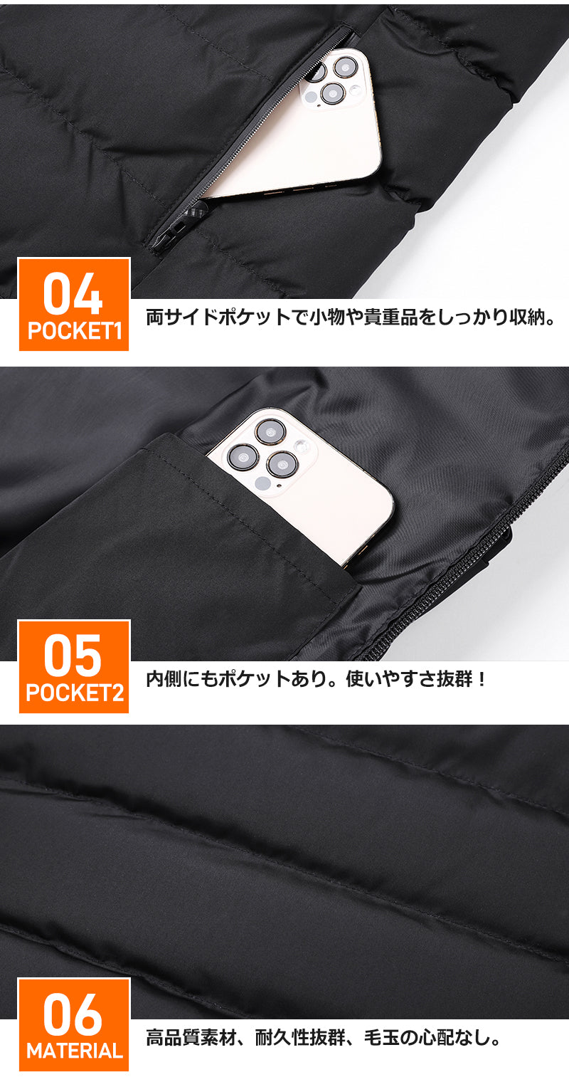 電熱ベスト 22枚ヒーター 35000mAhバッテリー ヒーターベスト 22800mAh バッテリー付き ヒートベスト モバイルバッテリー 冬 薄手 薄い ベスト ユニセックス メンズ レディース 防寒着 防寒ベスト 作業着 洗濯可 速暖 洗える