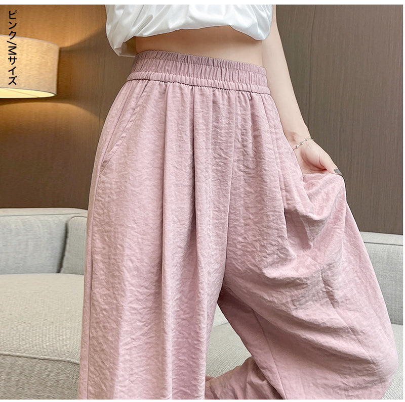 パンツ ワイドパンツ レディース 高見えワイドパンツ 春 夏 秋 ガウチョ レディース ロング マキシ ミモレ丈 ワンマイルウェア レディース きれいめ 大きいサイズ ゆったり 楽ちん 体型カバー 細見え ポケット付き ボトムス